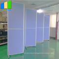 Restaurant low hight folding wall partition with wheels mdf melamine office divider with wheels